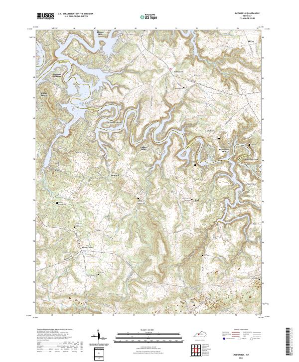 McDaniels topographic map thumbnail