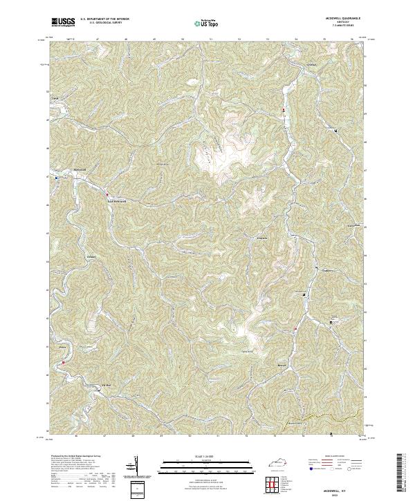 McDowell topographic map thumbnail
