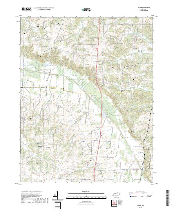 Melber topographic map thumbnail