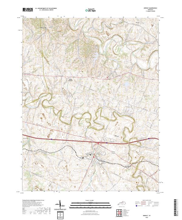 Midway topographic map thumbnail