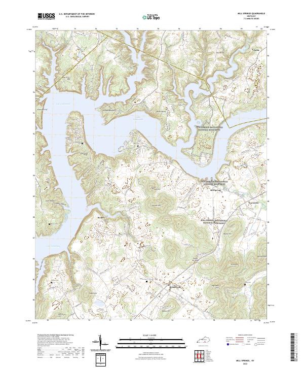 Mill Springs topographic map thumbnail