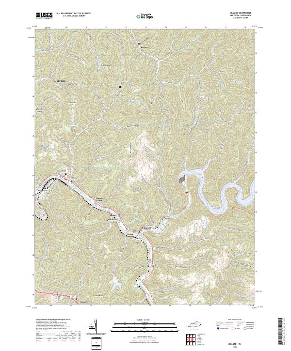 Millard topographic map thumbnail