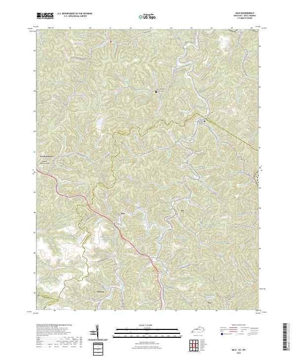 Milo topographic map thumbnail