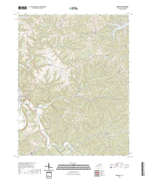 Monterey topographic map thumbnail