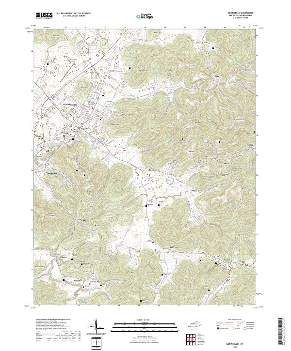 Monticello topographic map thumbnail