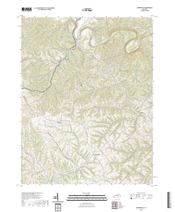Moorefield topographic map thumbnail