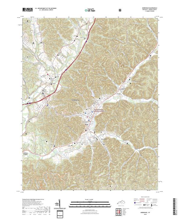 Morehead topographic map thumbnail