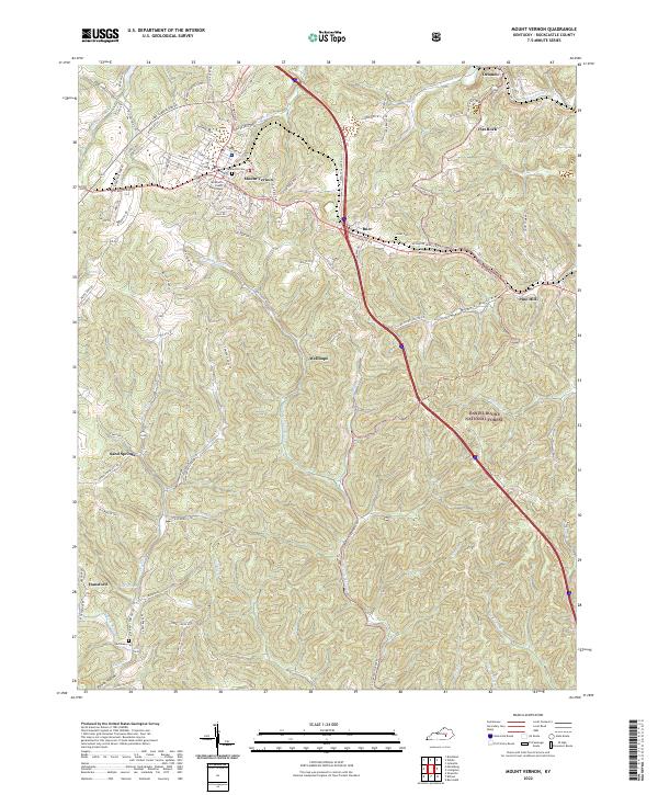 Mount Vernon topographic map thumbnail