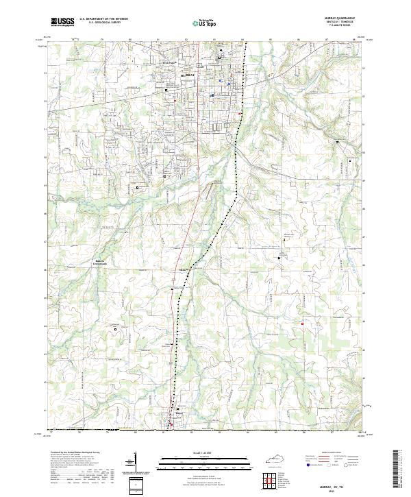 Murray topographic map thumbnail