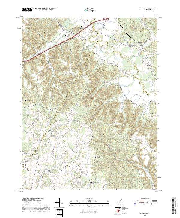 Nelsonville topographic map thumbnail