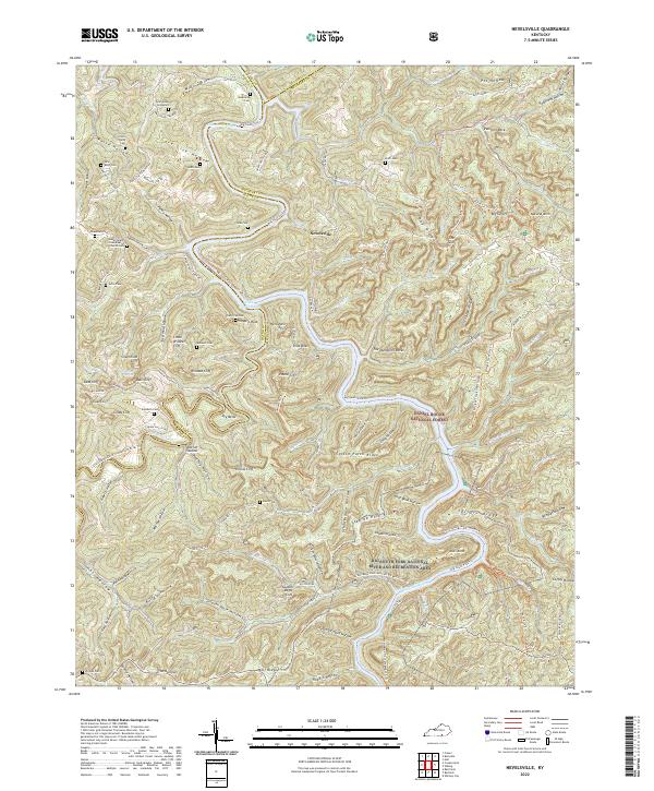 Nevelsville topographic map thumbnail