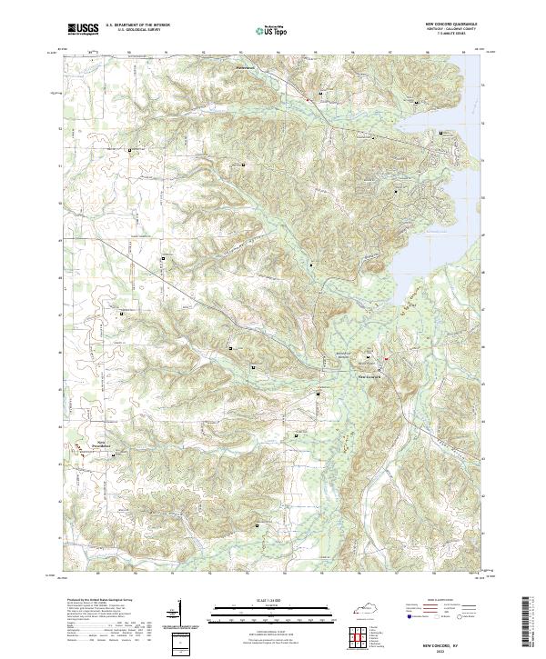 New Concord topographic map thumbnail
