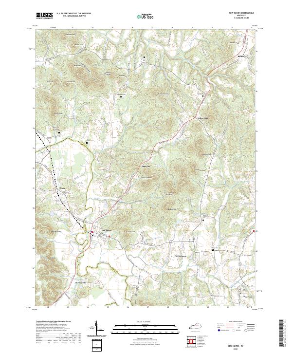 New Haven topographic map thumbnail
