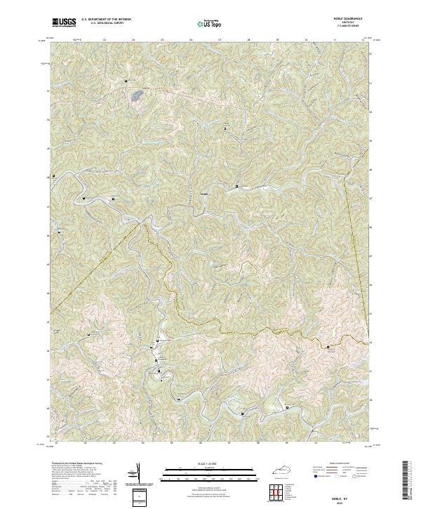 Noble topographic map thumbnail