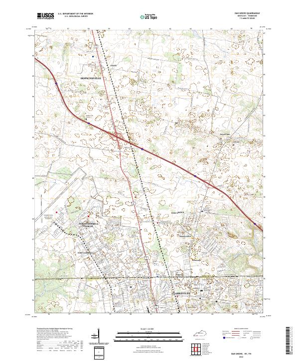 Oak Grove topographic map thumbnail