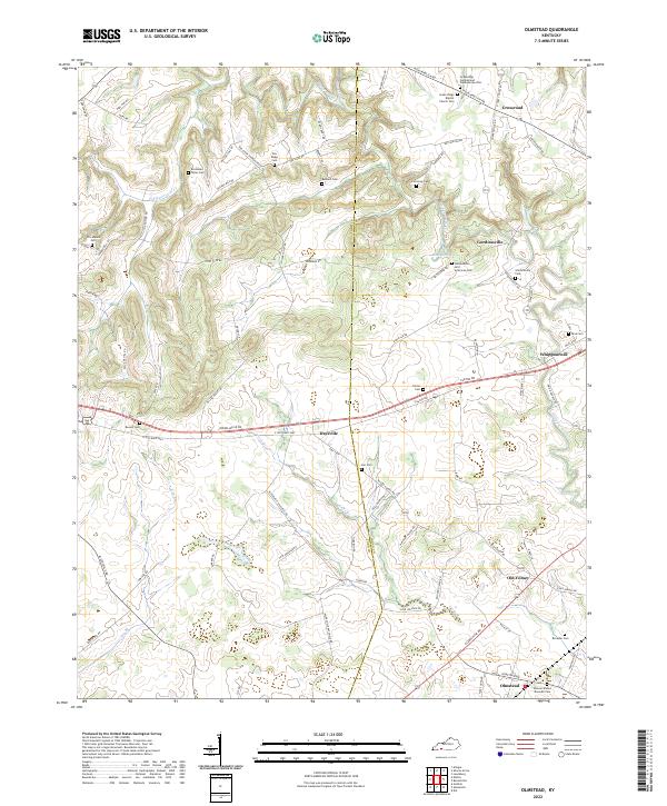 Olmstead topographic map thumbnail