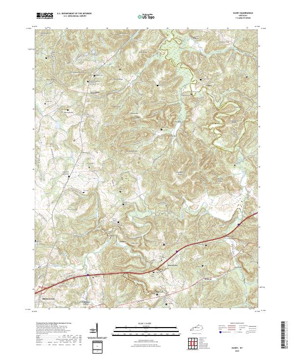 Olney topographic map thumbnail