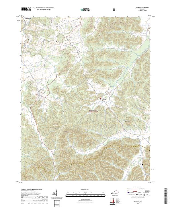 Olympia topographic map thumbnail