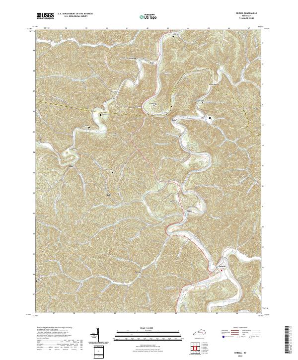 Oneida topographic map thumbnail