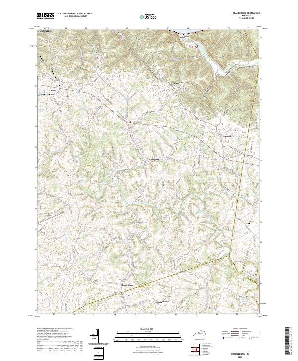 Orangeburg topographic map thumbnail