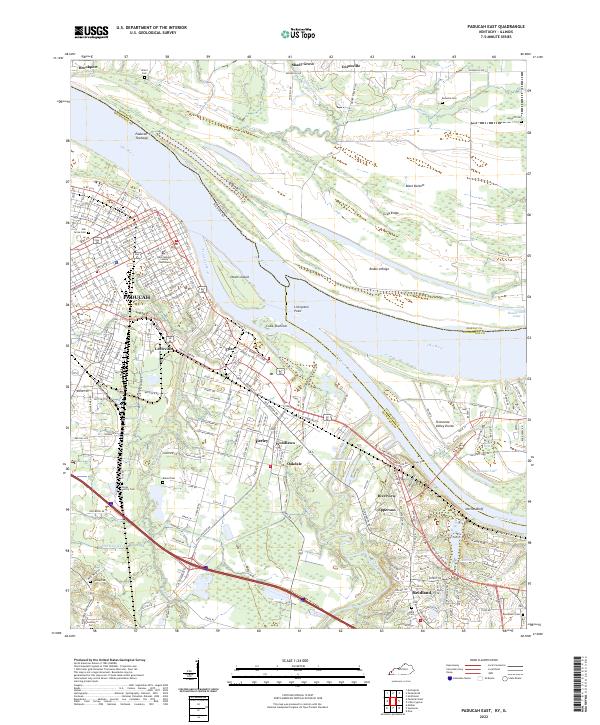 Paducah East topographic map thumbnail