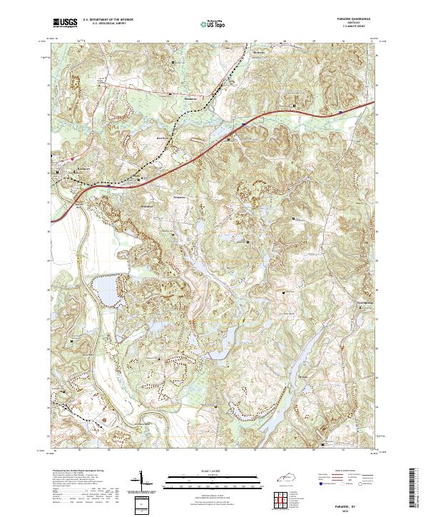 Paradise topographic map thumbnail