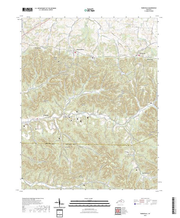Parksville topographic map thumbnail