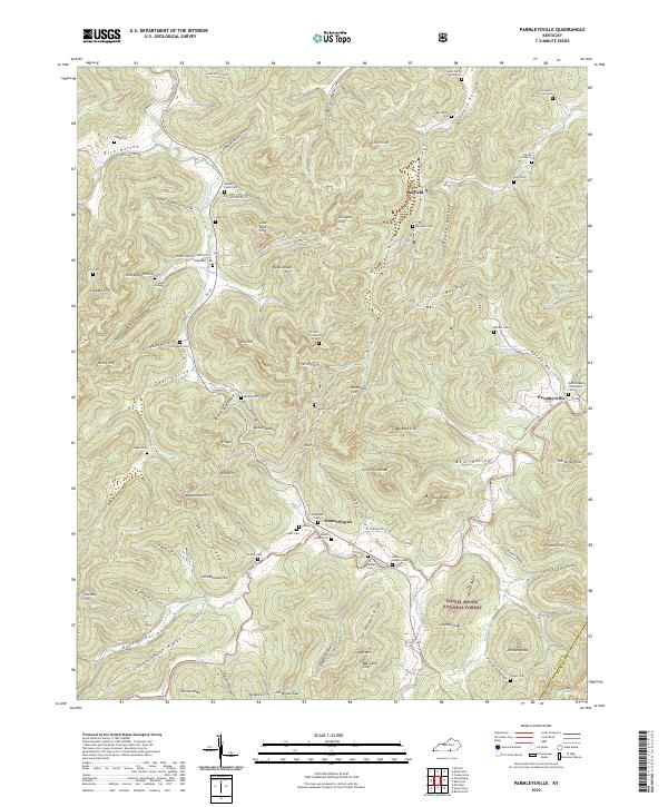 Parmleysville topographic map thumbnail