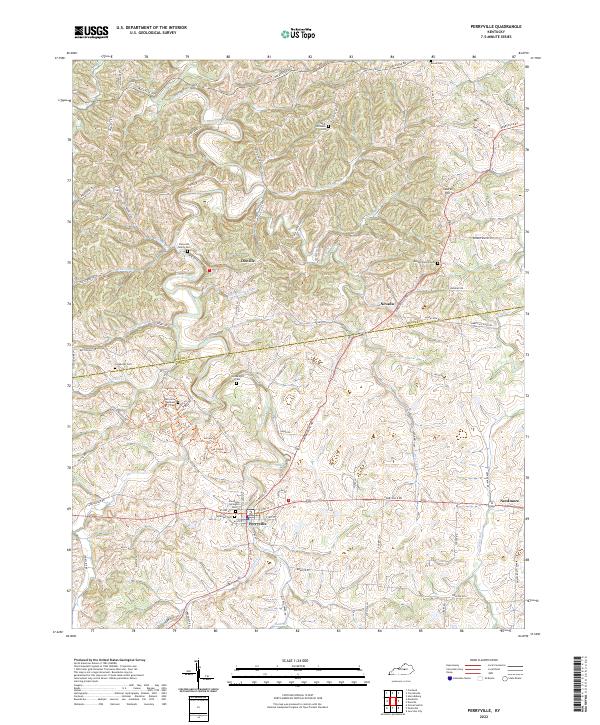 Perryville topographic map thumbnail