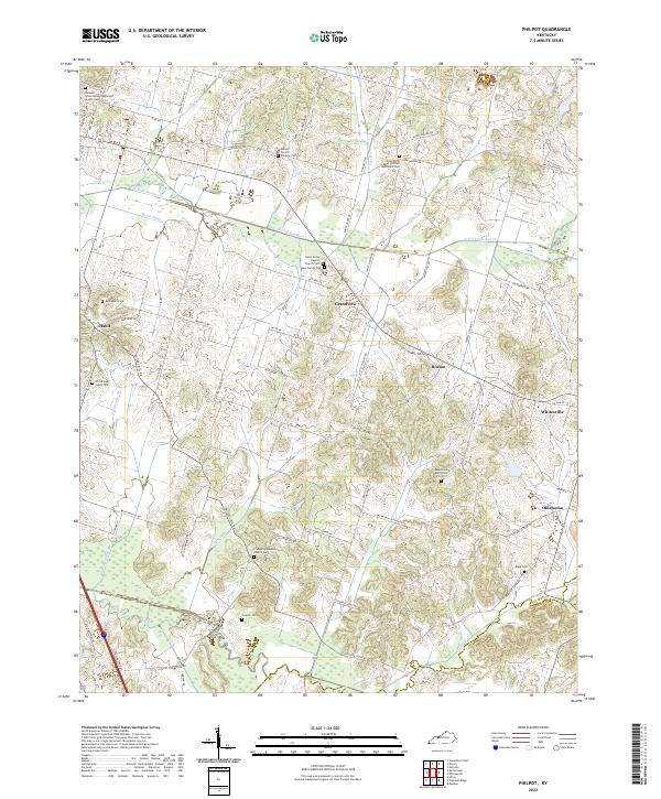 Philpot topographic map thumbnail
