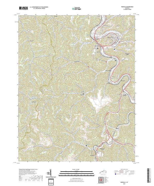 Pikeville topographic map thumbnail