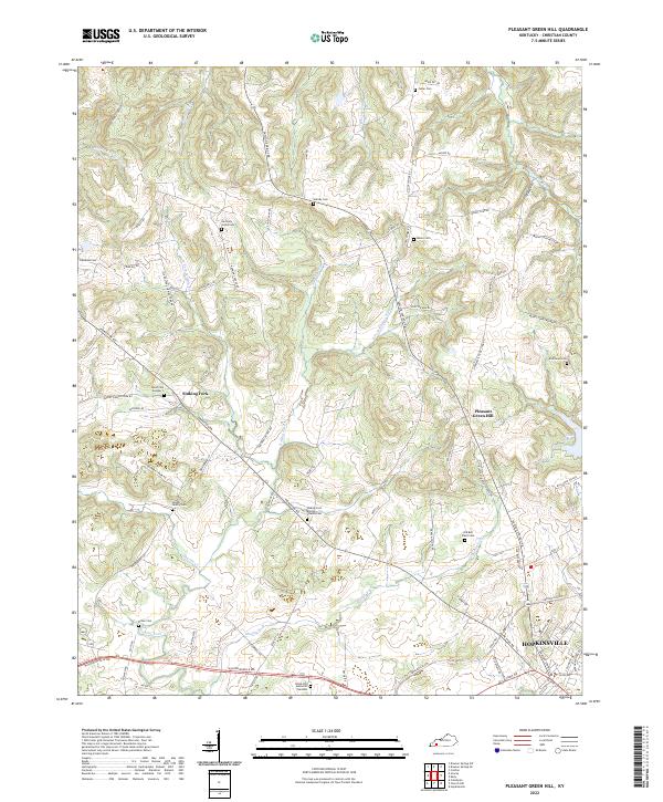Pleasant Green Hill topographic map thumbnail