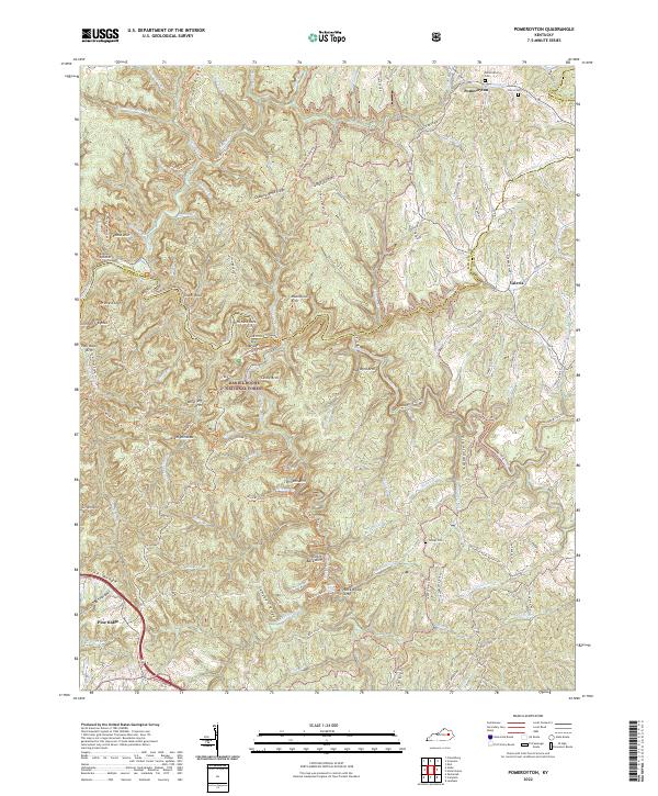 Pomeroyton topographic map thumbnail