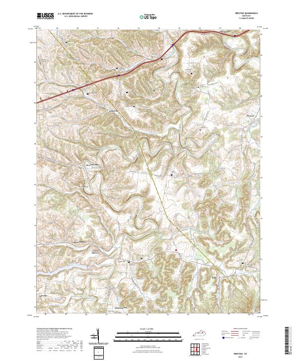 Preston topographic map thumbnail