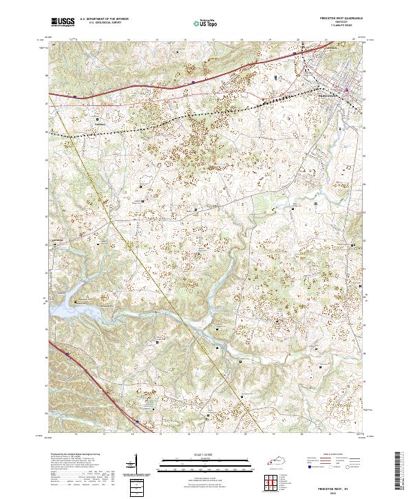Princeton West topographic map thumbnail