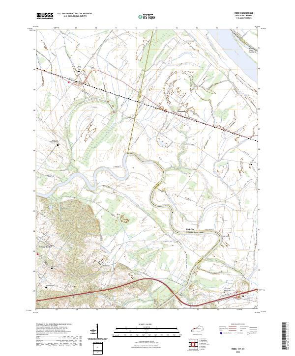 Reed topographic map thumbnail