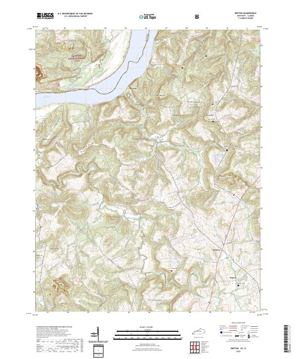 Repton topographic map thumbnail