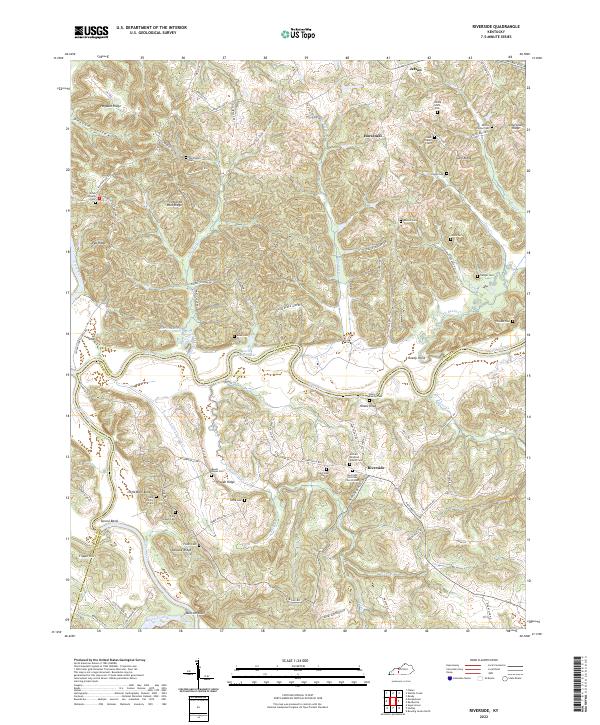 Riverside topographic map thumbnail
