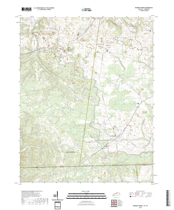 Roaring Spring topographic map thumbnail