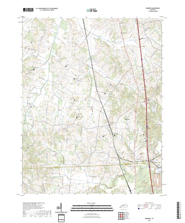 Robards topographic map thumbnail