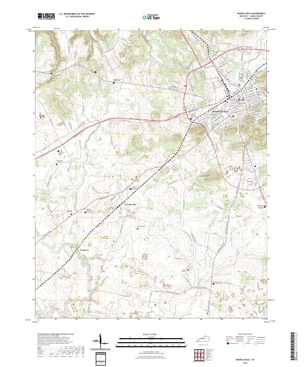 Russellville topographic map thumbnail