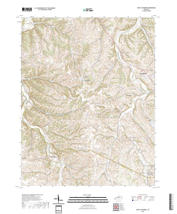 Saint Catharine topographic map thumbnail