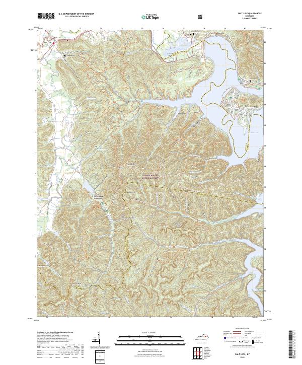 Salt Lick topographic map thumbnail