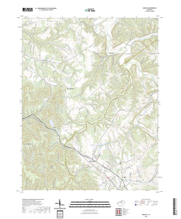Samuels topographic map thumbnail