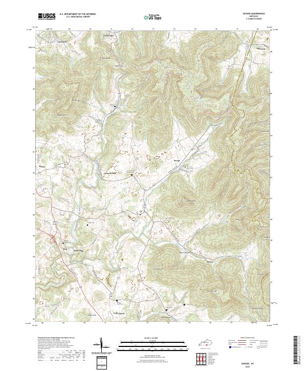 Savage topographic map thumbnail