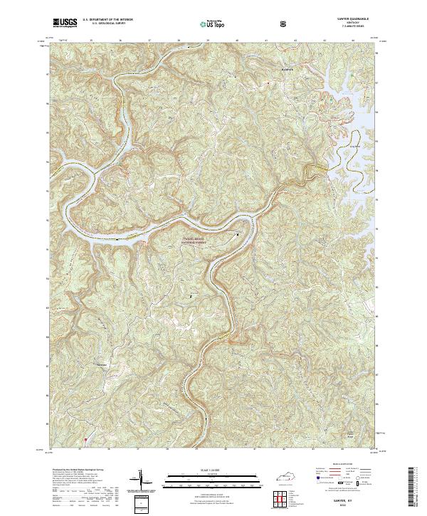 Sawyer topographic map thumbnail