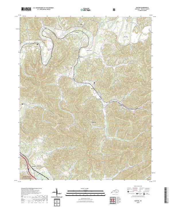 Saxton topographic map thumbnail