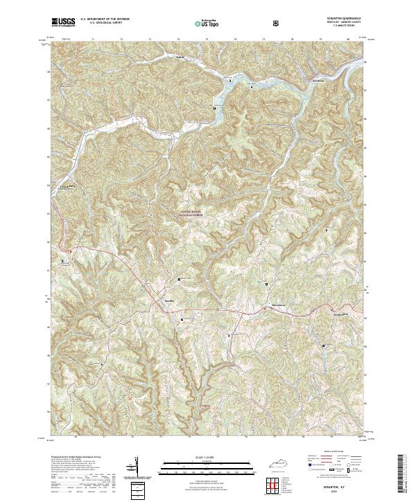 Scranton topographic map thumbnail