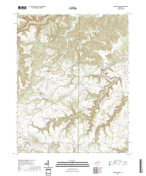 Sharon Grove topographic map thumbnail