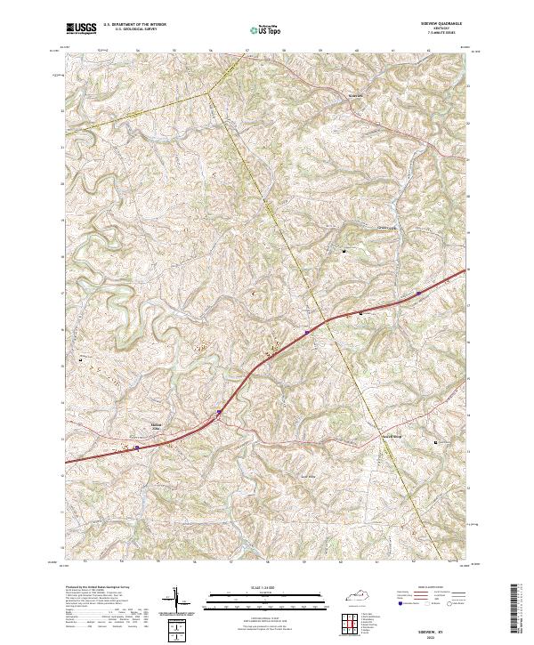 Sideview topographic map thumbnail